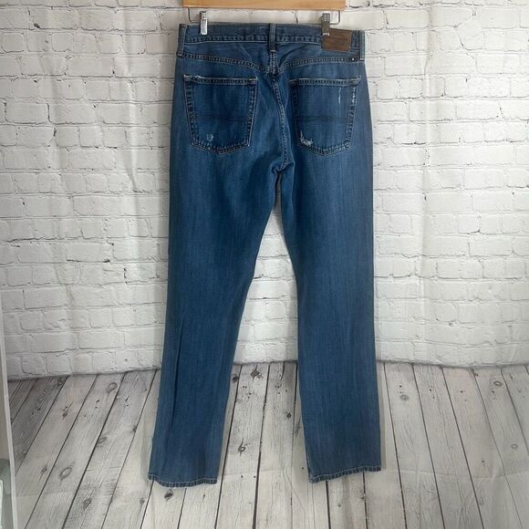 Lucky Brand Men’s 221 Straight Jeans Denim Distressed Size 34x34 - Picture 6 of 13